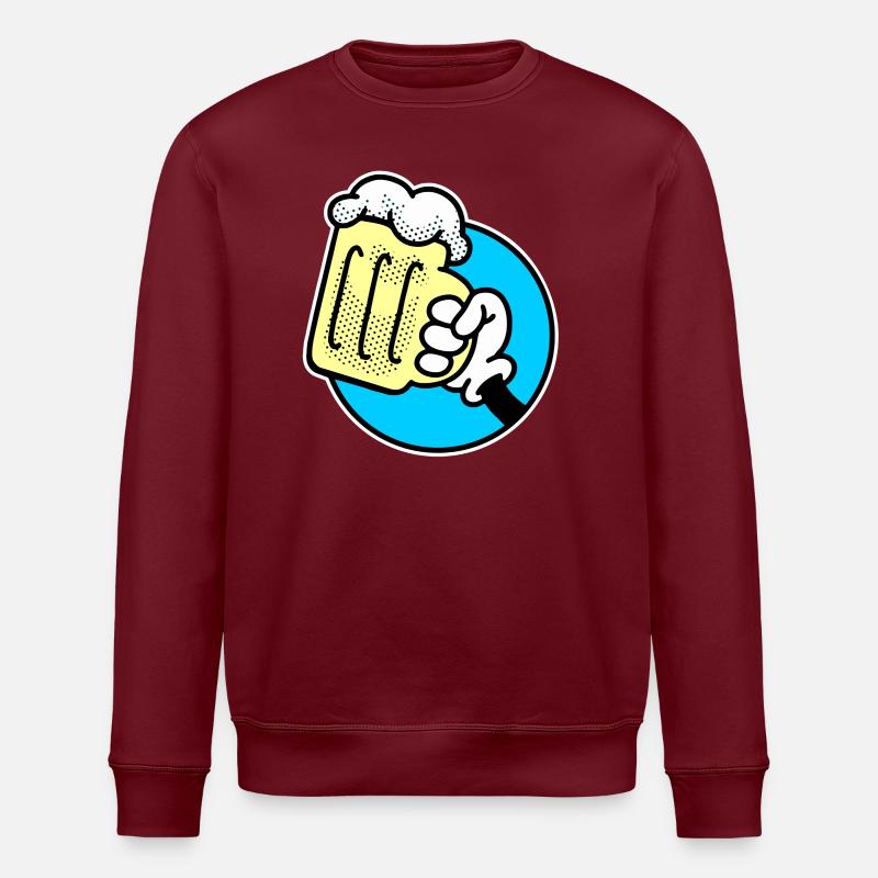 Alcool et bière Cheers - Sweat bio ROLLER Stanley/Stella Unisexe - bordeaux