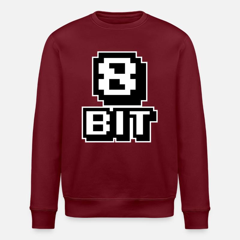 8-Bit-Computer - Stanley/Stella Unisex Bio-Sweatshirt ROLLER - Burgunderrot
