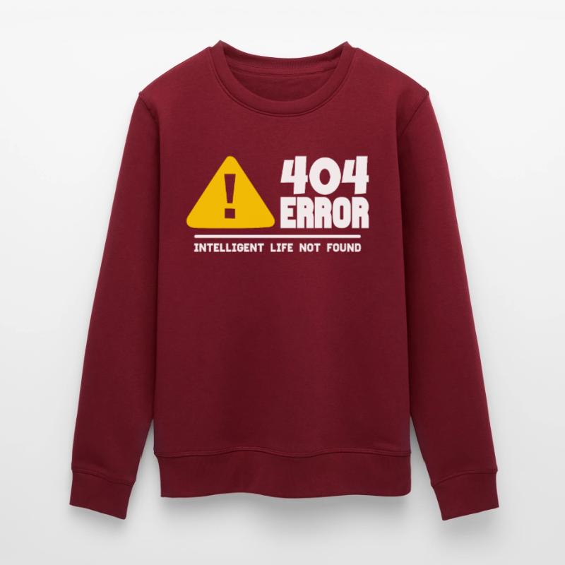 Computer and programmer geek. 404 Errors Stanley/Stella ROLLER Unisex Organic Sweatshirt