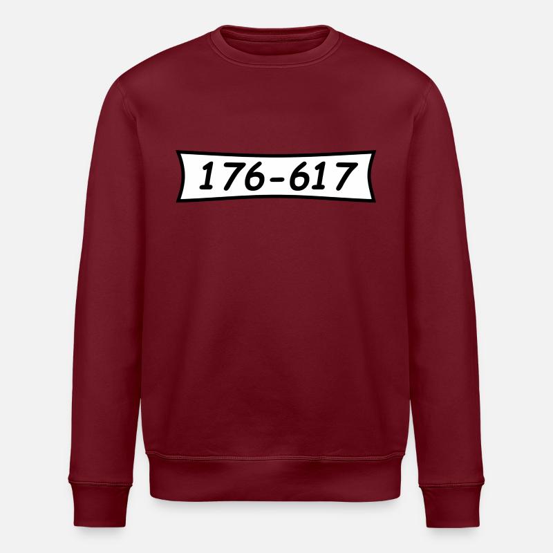Panzerknacker number 176 617 - Stanley/Stella ROLLER Unisex Organic Sweatshirt - burgundy