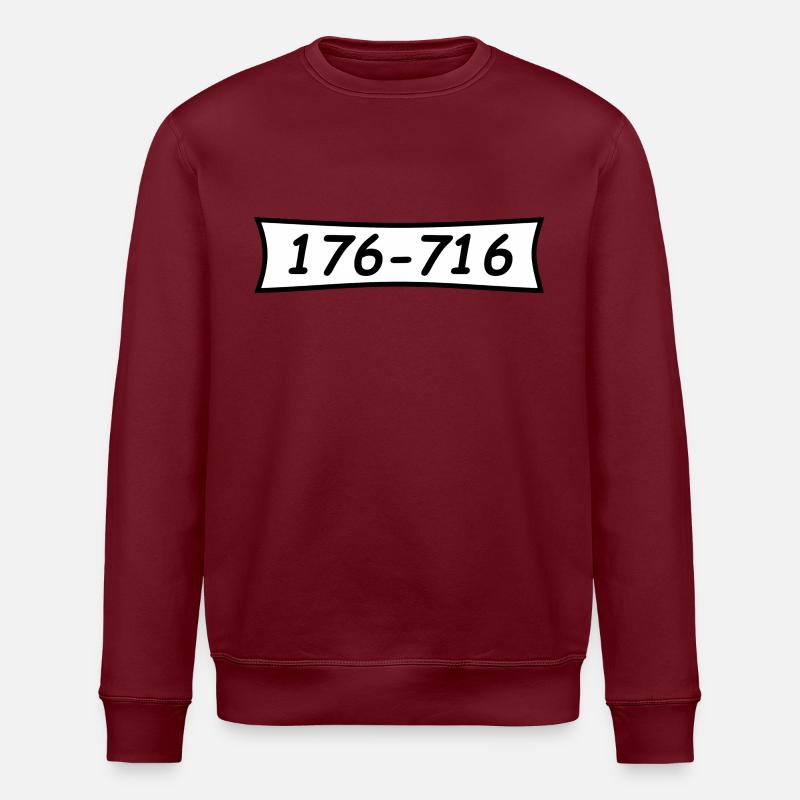 Panzerknacker number 176 716 - Stanley/Stella ROLLER Unisex Organic Sweatshirt - burgundy
