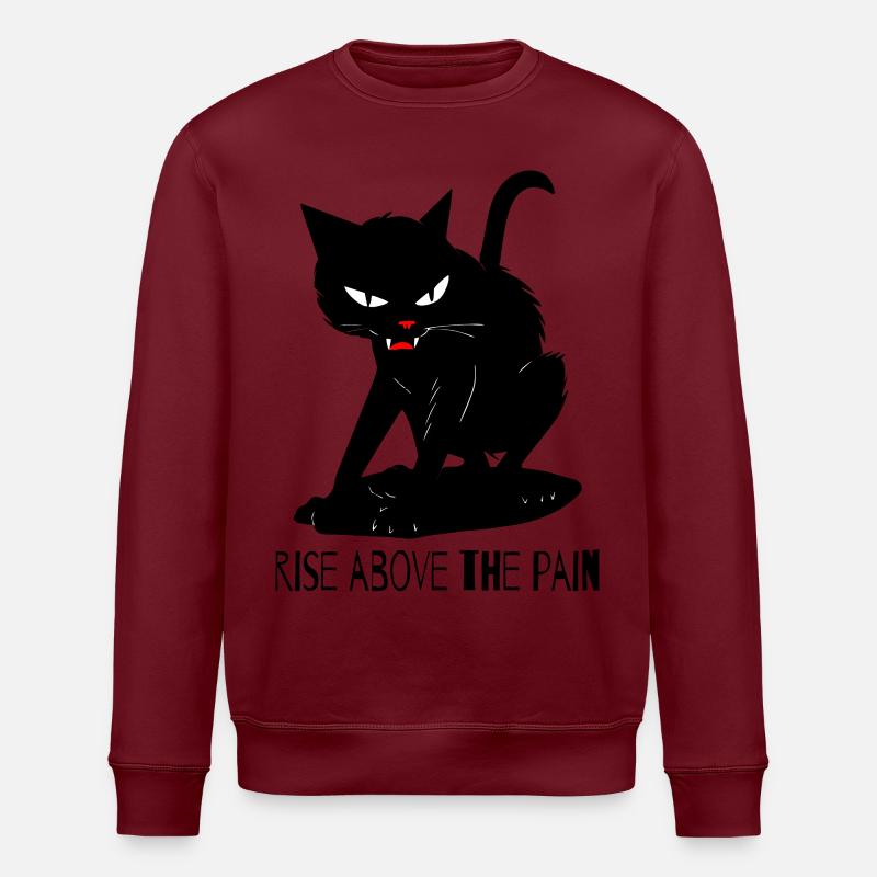 Au-delà de la douleur – Chat - Sweat bio ROLLER Stanley/Stella Unisexe - bordeaux