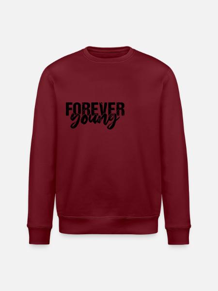 Forever Young - Stanley/Stella Unisex Bio-Sweatshirt ROLLER - Burgunderrot