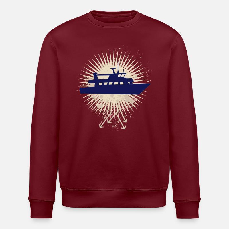 Vector background de - Stanley/Stella Unisex Bio-Sweatshirt ROLLER - Burgunderrot