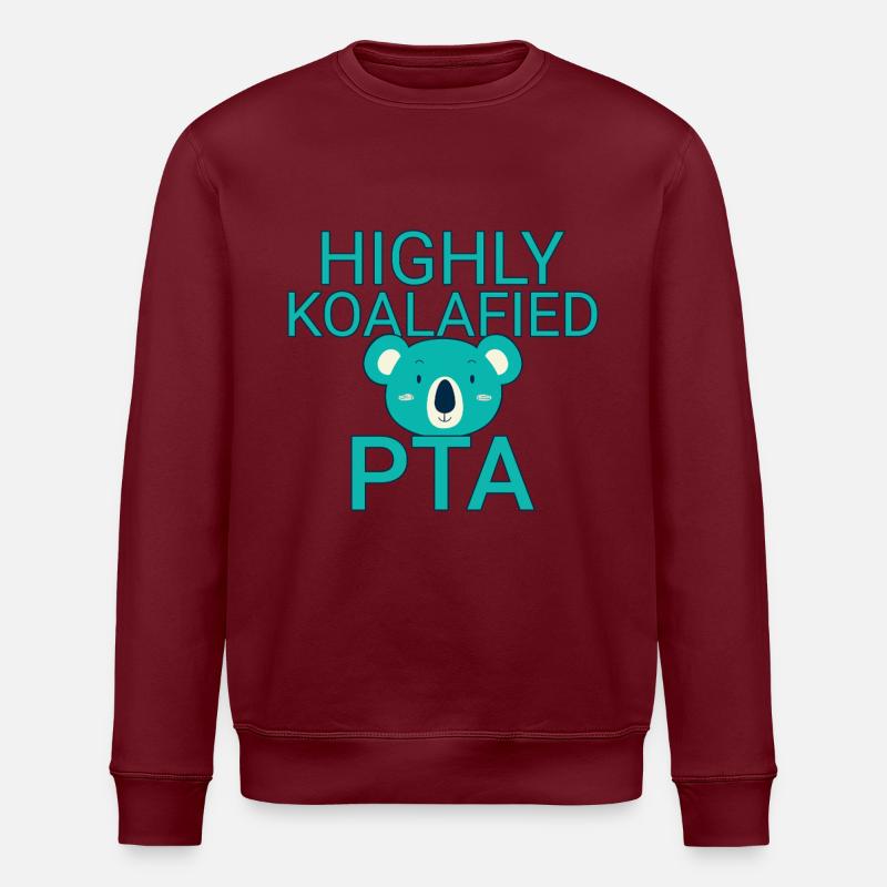 PTA Koalafied Apotheke - Stanley/Stella Unisex Bio-Sweatshirt ROLLER - Burgunderrot