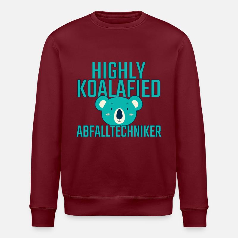 Technicien des déchets Koalafied - Sweat bio ROLLER Stanley/Stella Unisexe - bordeaux