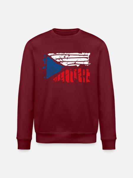 tschechien - Stanley/Stella Unisex Bio-Sweatshirt ROLLER - Burgunderrot