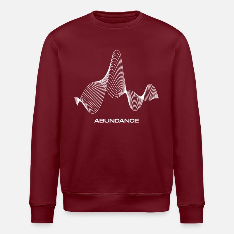 Schwingung/Abundance - Stanley/Stella Unisex Bio-Sweatshirt ROLLER - Burgunderrot