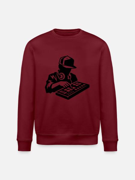 Hip-Hop-Produzent - Stanley/Stella Unisex Bio-Sweatshirt ROLLER - Burgunderrot