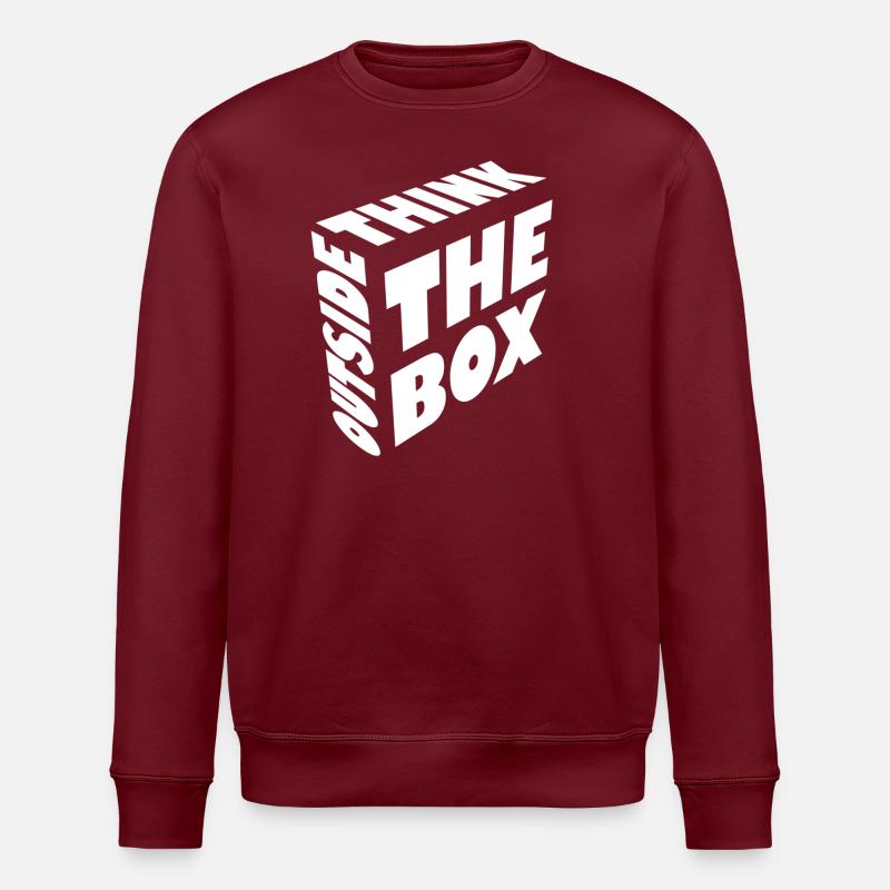 Think outside the box - Stanley/Stella ROLLER Unisex Organic Sweatshirt - burgundy