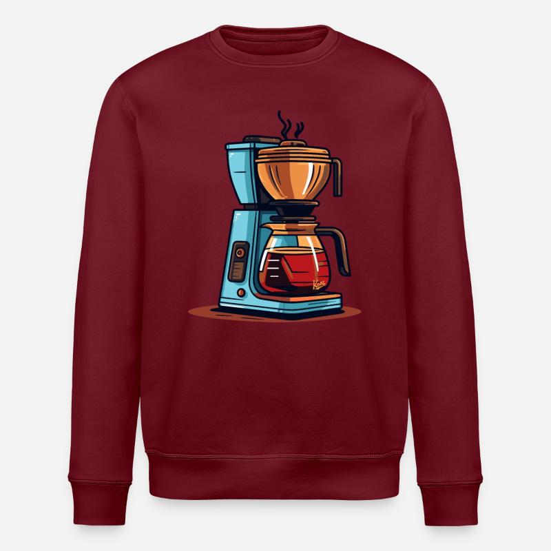 Percolateur - Sweat bio ROLLER Stanley/Stella Unisexe - bordeaux