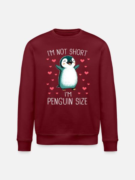 Pinguin Pinguine Tier - Stanley/Stella Unisex Bio-Sweatshirt ROLLER - Burgunderrot
