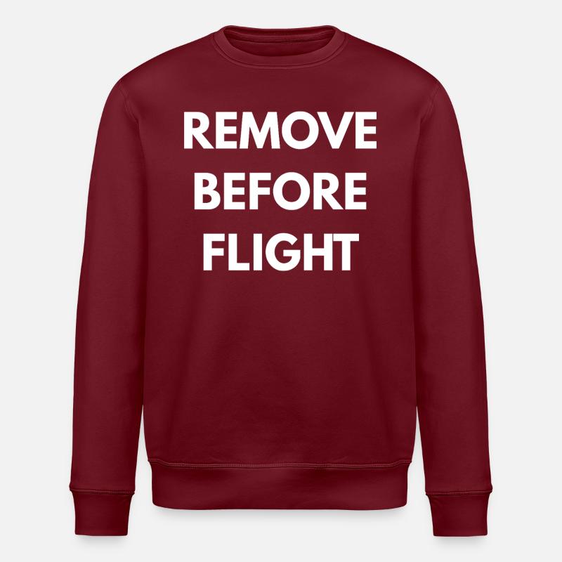 REMOVE BEFORE FLIGHT - Stanley/Stella ROLLER Unisex Organic Sweatshirt - burgundy