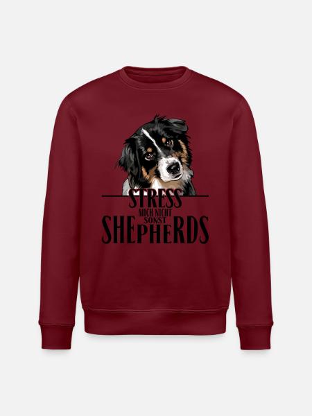 AUSTRALIAN SHEPHERD Spruch Wilsigns Aussie - Stanley/Stella Unisex Bio-Sweatshirt ROLLER -