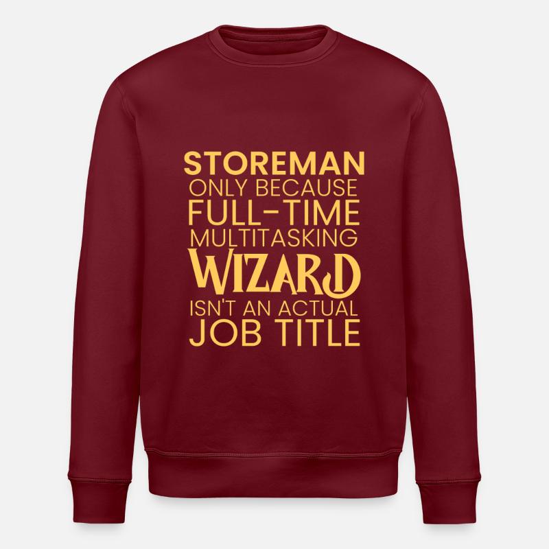 Storeman multitasking Wizard - Stanley/Stella ROLLER Unisex Organic Sweatshirt - burgundy