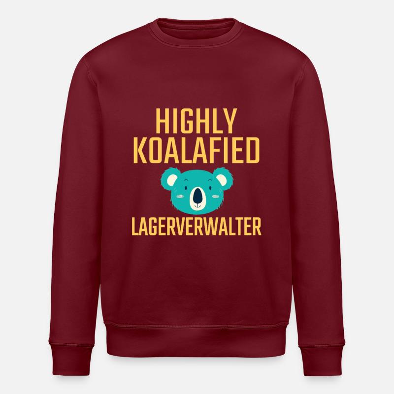Lagerverwalter Koalafied - Stanley/Stella Unisex Bio-Sweatshirt ROLLER - Burgunderrot
