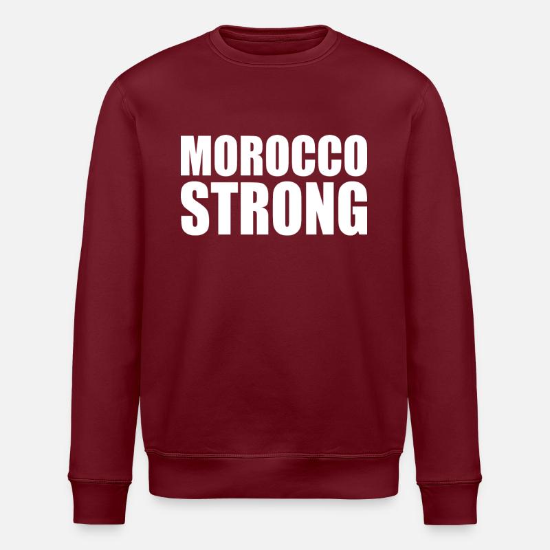 Morocco strong - Stanley/Stella Unisex Bio-Sweatshirt ROLLER - Burgunderrot