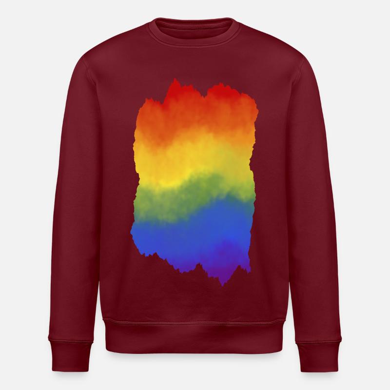 Flou et déchiré - Sweat bio ROLLER Stanley/Stella Unisexe - bordeaux