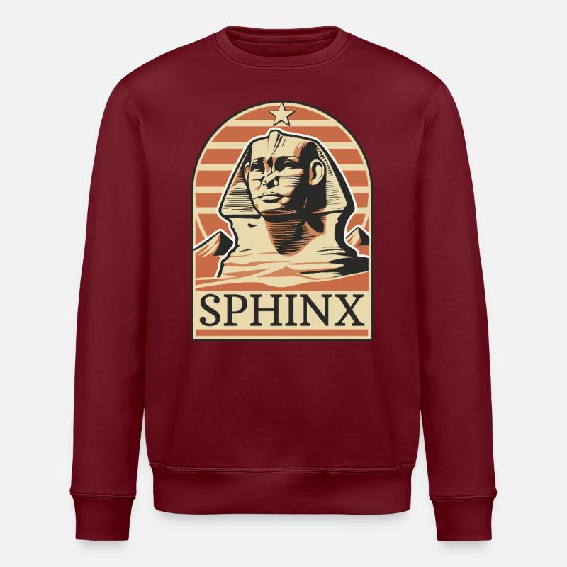 Sphinx - Stanley/Stella ROLLER Unisex Organic Sweatshirt - burgundy