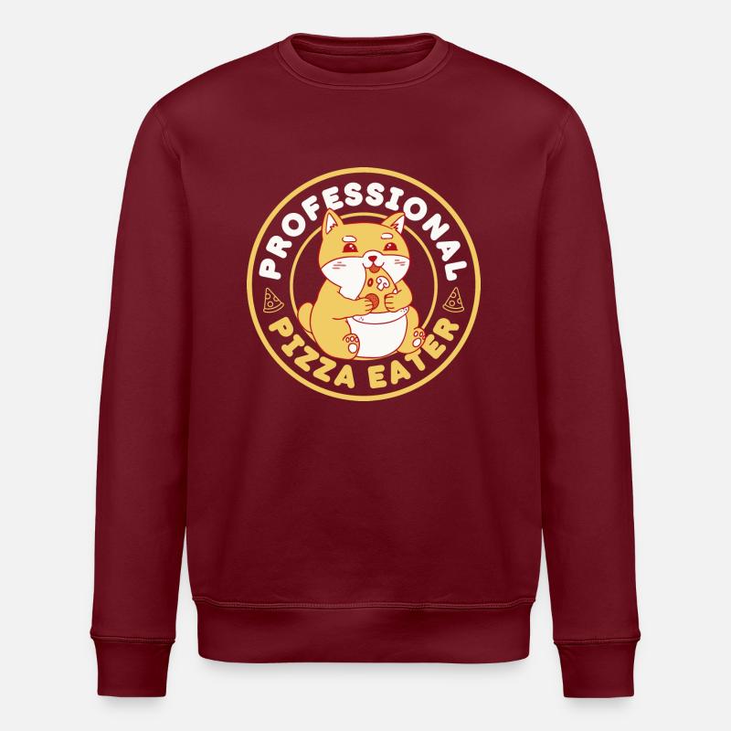 Mangeur de pizza professionnel - Sweat bio ROLLER Stanley/Stella Unisexe - bordeaux
