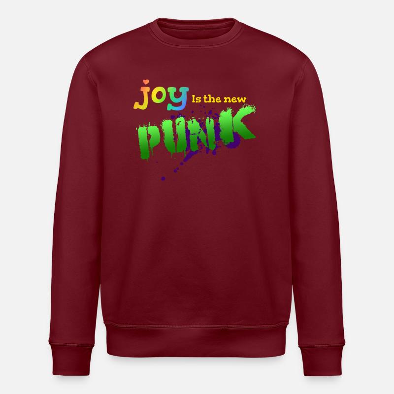 Joy is the new punk - Stanley/Stella Unisex Bio-Sweatshirt ROLLER - Burgunderrot