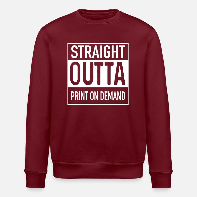 Droit OUTTA PRINT ON DEMAND - Sweat bio ROLLER Stanley/Stella Unisexe - bordeaux