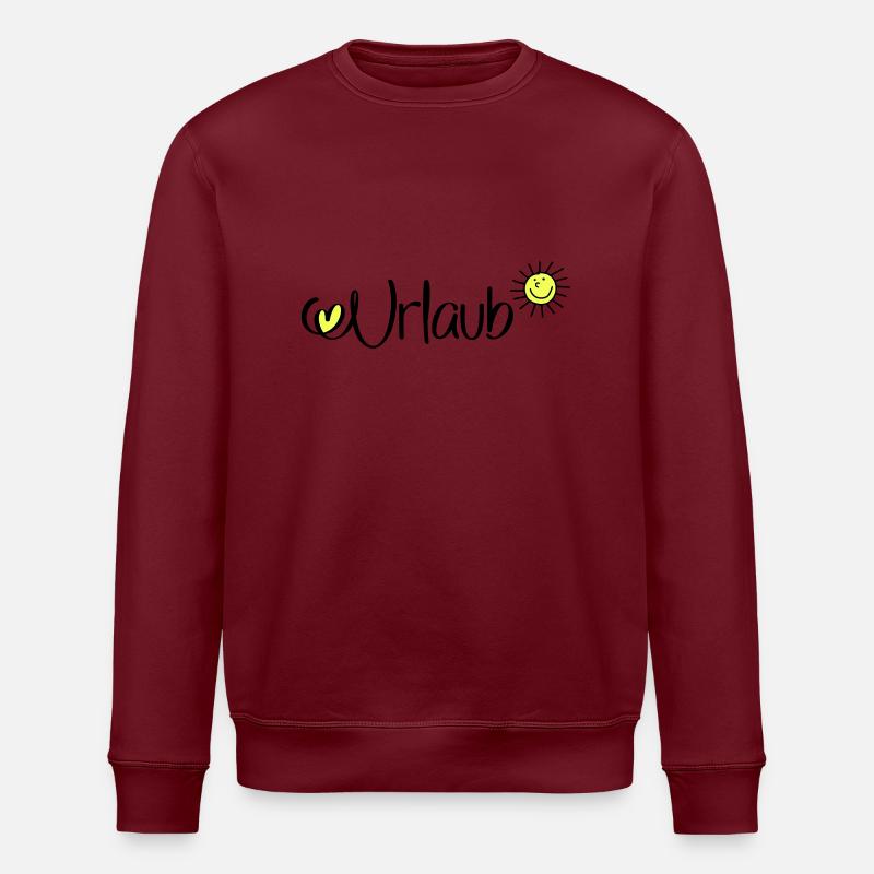 Urlaub in der Sonne - Stanley/Stella Unisex Bio-Sweatshirt ROLLER - Burgunderrot