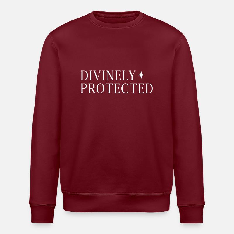 Divinely Protected - Stanley/Stella Unisex Bio-Sweatshirt ROLLER - Burgunderrot