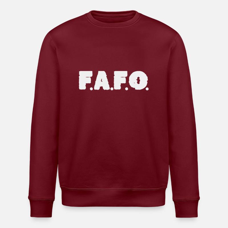 Fafo - Stanley/Stella Unisex Bio-Sweatshirt ROLLER - Burgunderrot