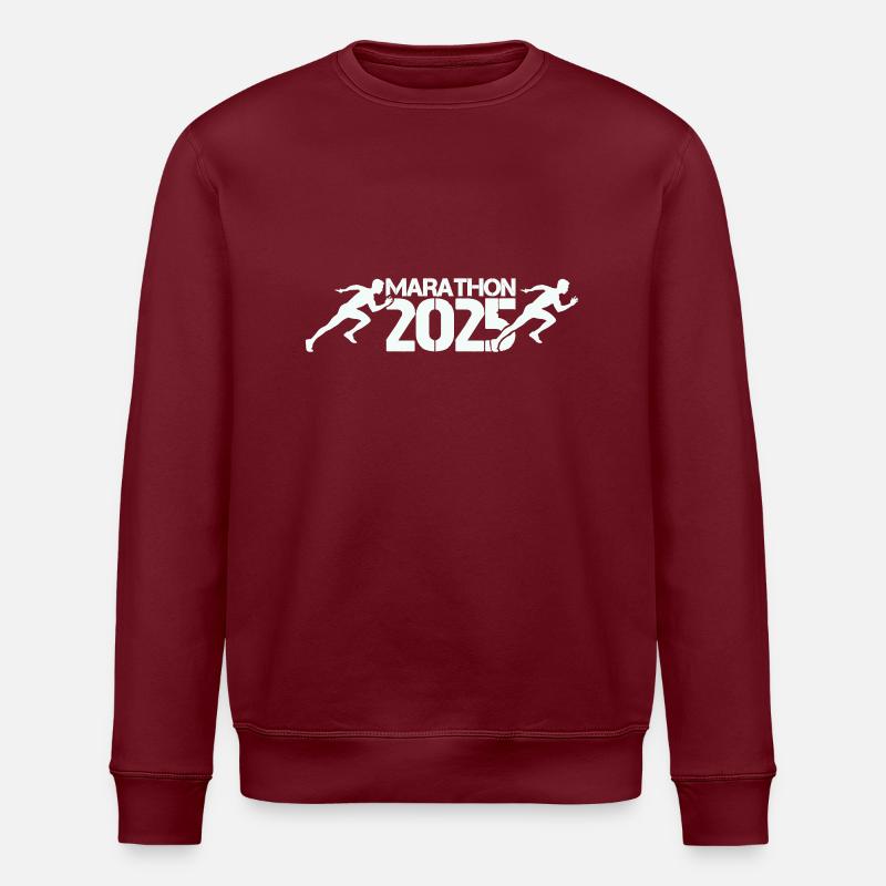 Marathon 2025 - Stanley/Stella Unisex Bio-Sweatshirt ROLLER - Burgunderrot