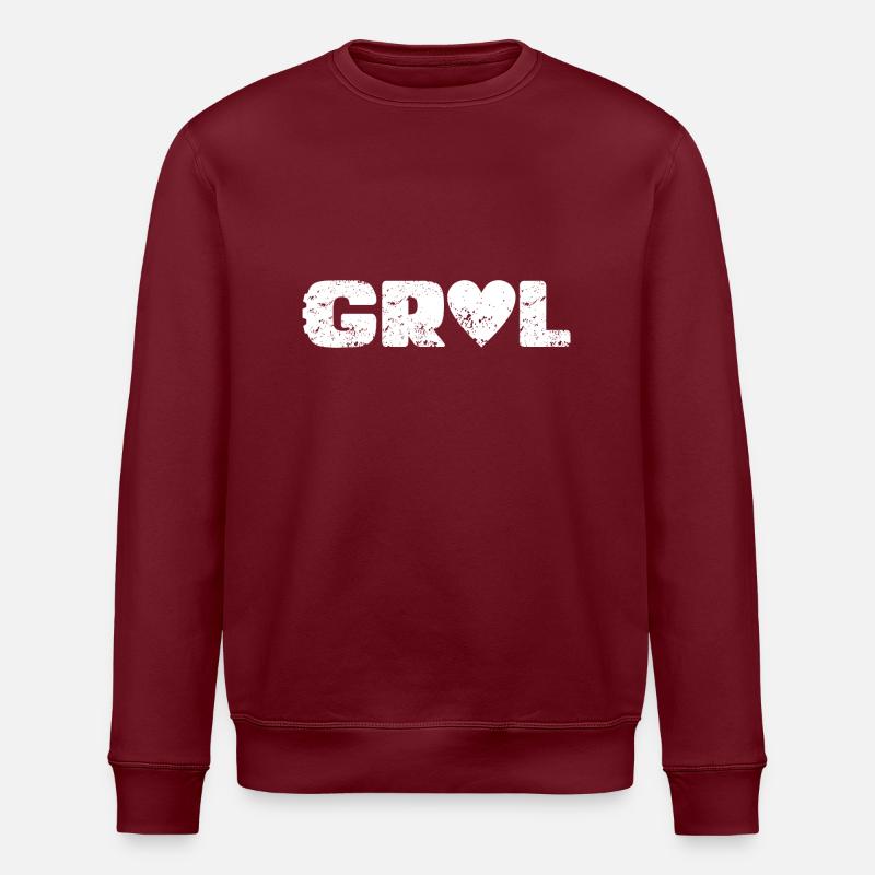 L’amour du gravier - Sweat bio ROLLER Stanley/Stella Unisexe - bordeaux