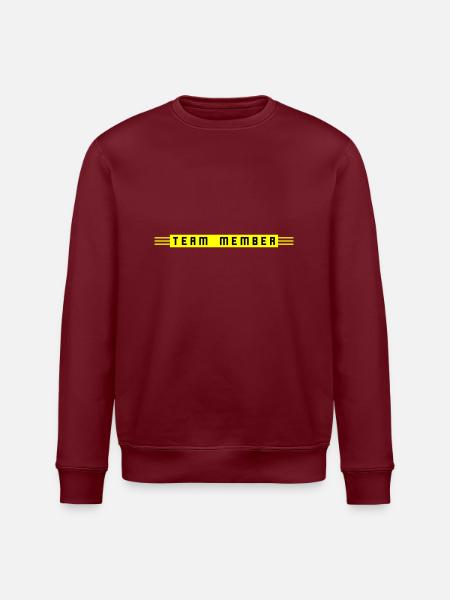 Team Member - Stanley/Stella ROLLER Unisex Organic Sweatshirt - burgundy