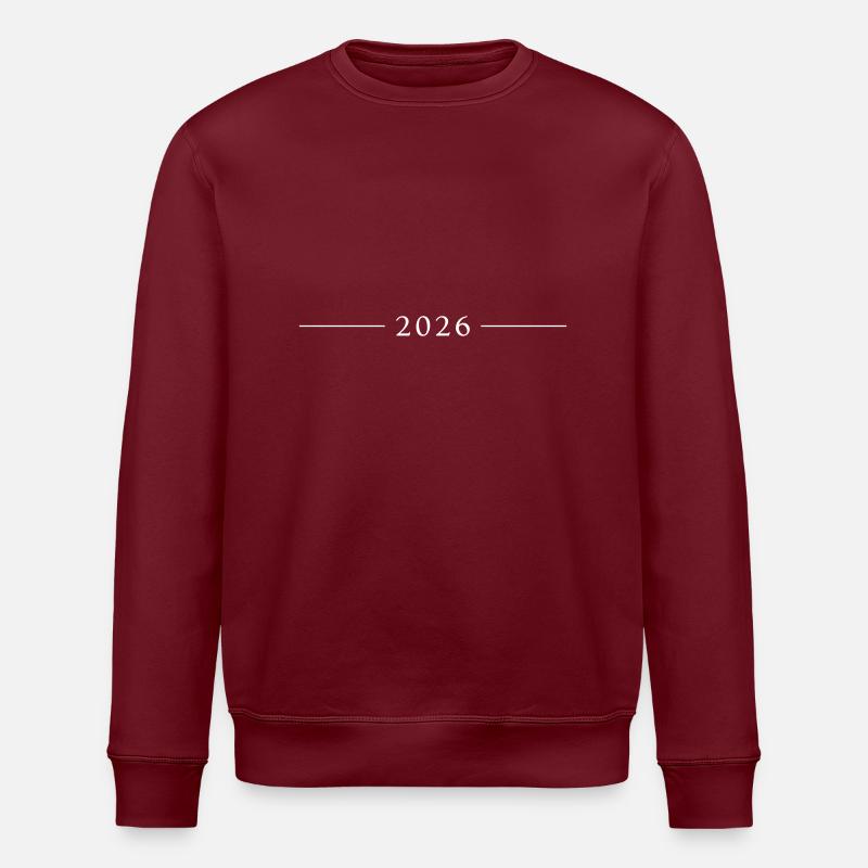 2026 Jahr - Stanley/Stella Unisex Bio-Sweatshirt ROLLER - Burgunderrot