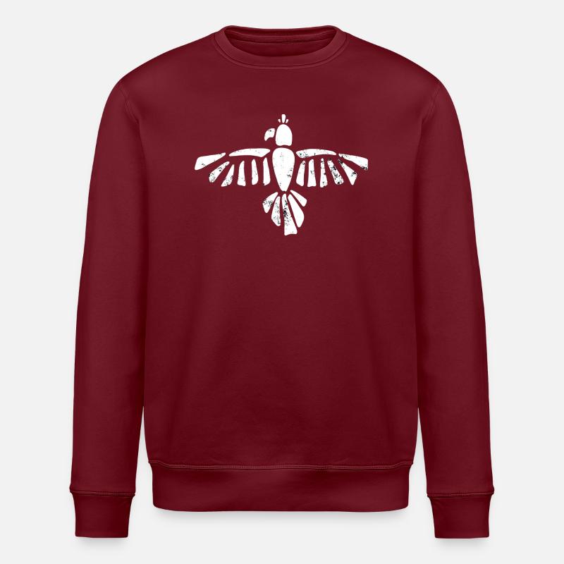 Die weiße Krähe - Stanley/Stella Unisex Bio-Sweatshirt ROLLER - Burgunderrot