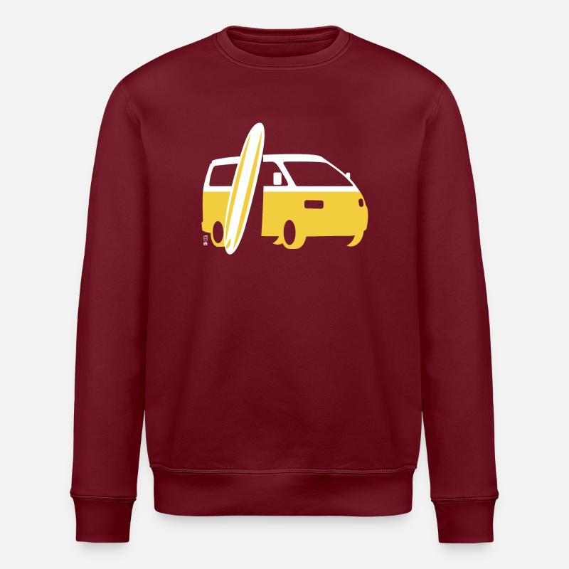 Vanlife & Surf - Sweat bio ROLLER Stanley/Stella Unisexe - bordeaux