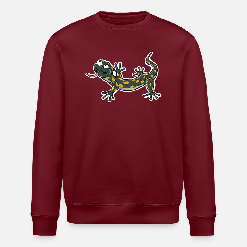 Lizard Climber - Stanley/Stella ROLLER Unisex Organic Sweatshirt - burgundy