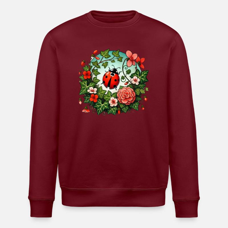 Marienkäfer - Stanley/Stella Unisex Bio-Sweatshirt ROLLER - Burgunderrot