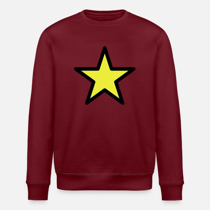 star outline 2c - Sweat bio ROLLER Stanley/Stella Unisexe - bordeaux