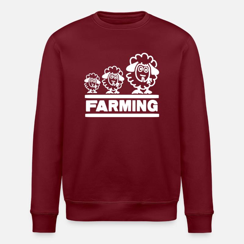 Farmer Evolution Mouton - Sweat bio ROLLER Stanley/Stella Unisexe - bordeaux