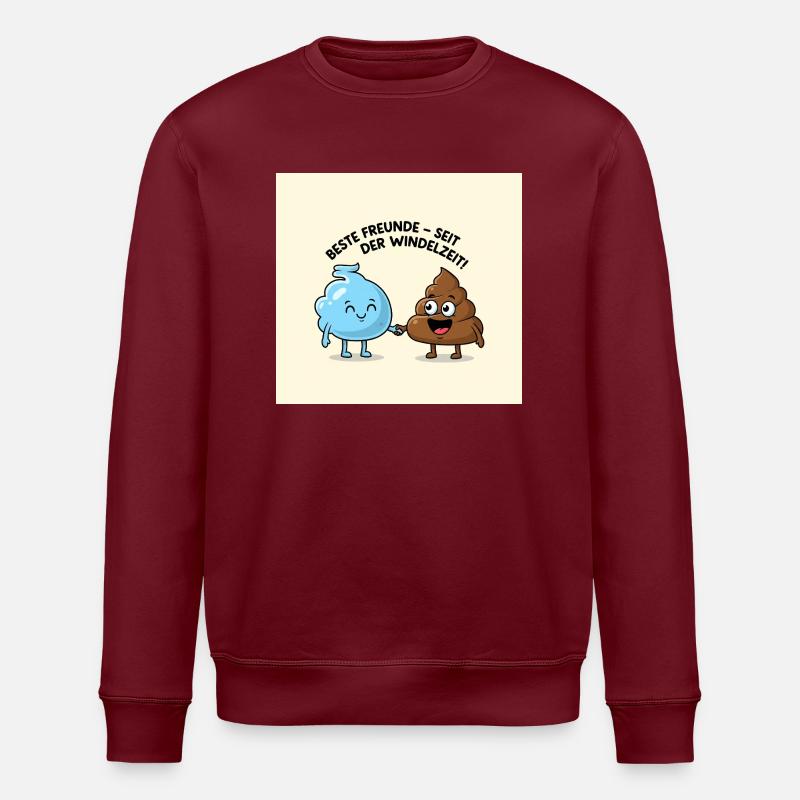 Freunde - Stanley/Stella Unisex Bio-Sweatshirt ROLLER - Burgunderrot