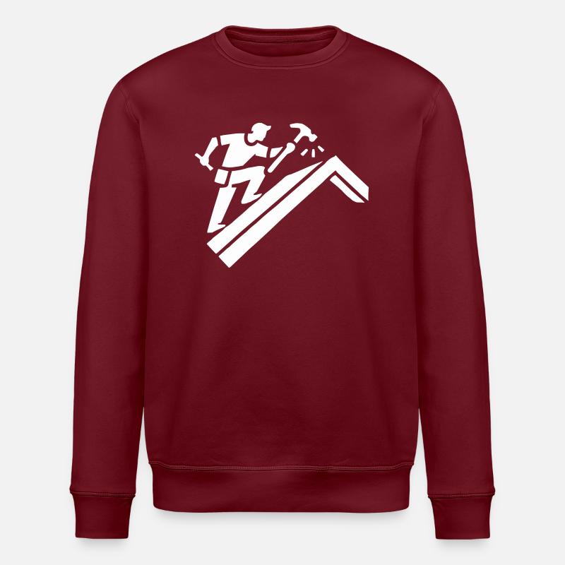 Dachdecker - Stanley/Stella Unisex Bio-Sweatshirt ROLLER - Burgunderrot