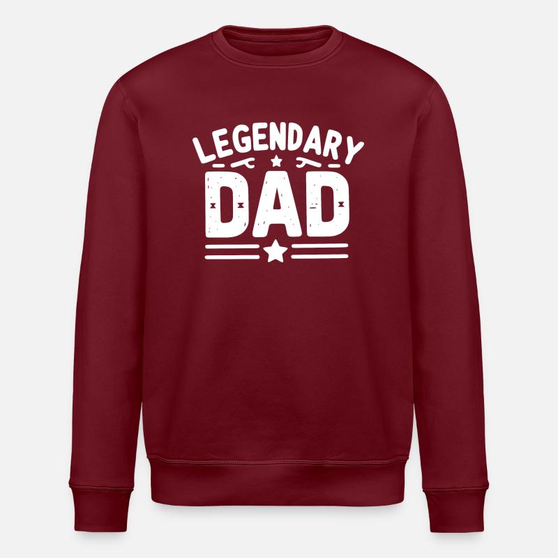 Papa légendaire - Sweat bio ROLLER Stanley/Stella Unisexe - bordeaux