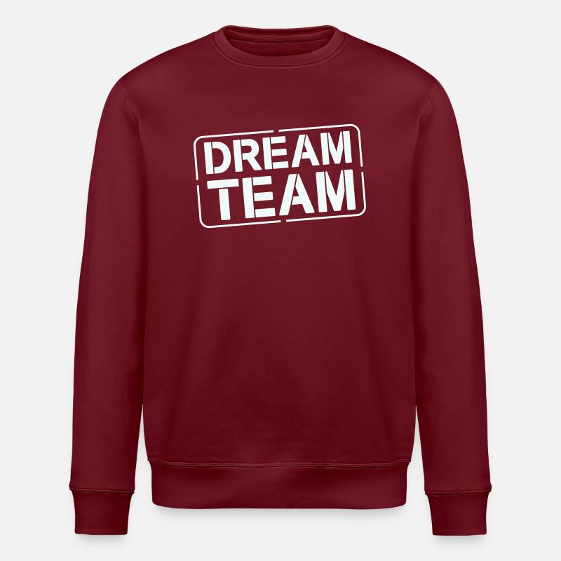 Dream Team - Stanley/Stella Unisex Bio-Sweatshirt ROLLER - Burgunderrot