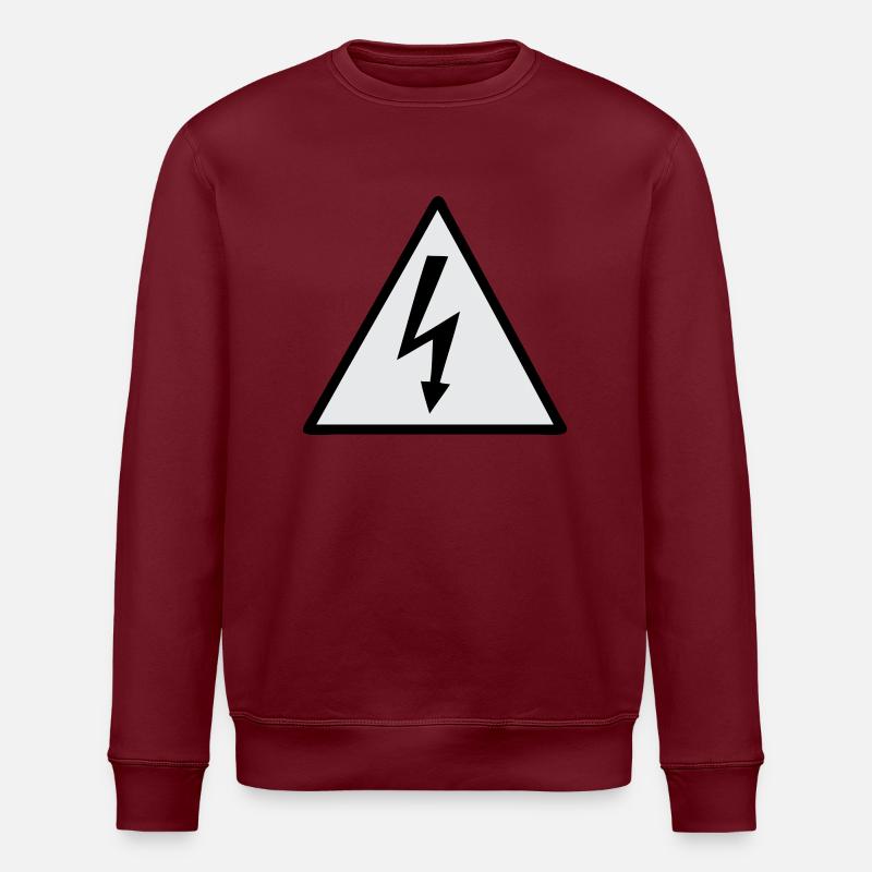 electrodanger - Stanley/Stella Unisex Bio-Sweatshirt ROLLER - Burgunderrot