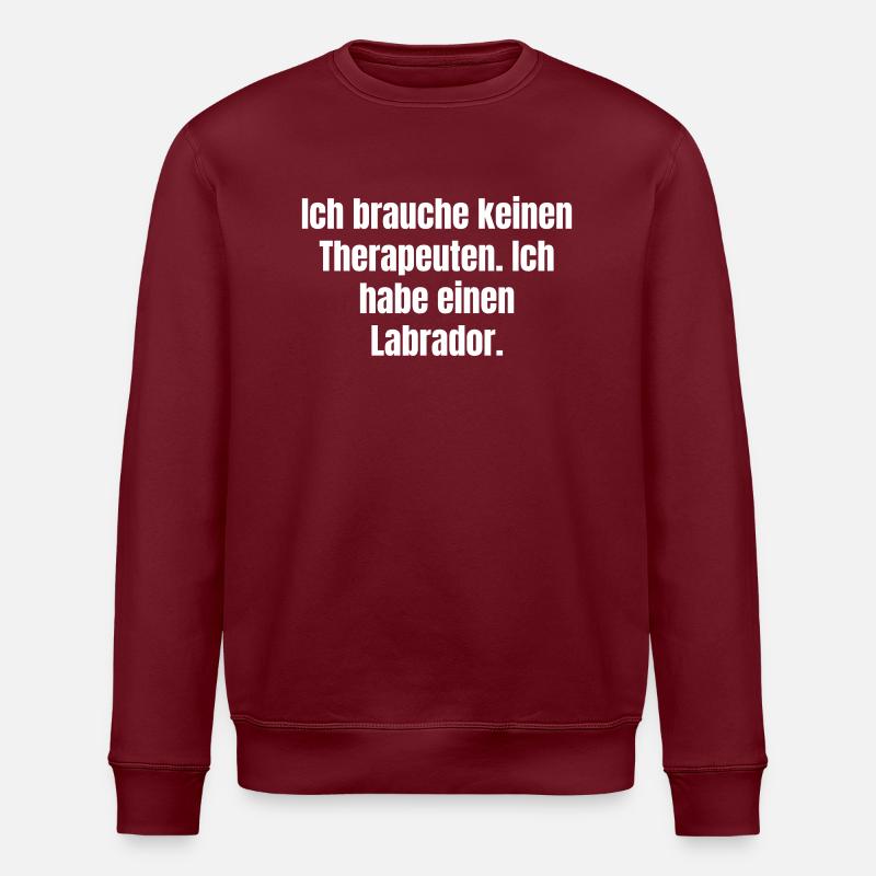 Hundebesitzer Labrador - Stanley/Stella Unisex Bio-Sweatshirt ROLLER - Burgunderrot