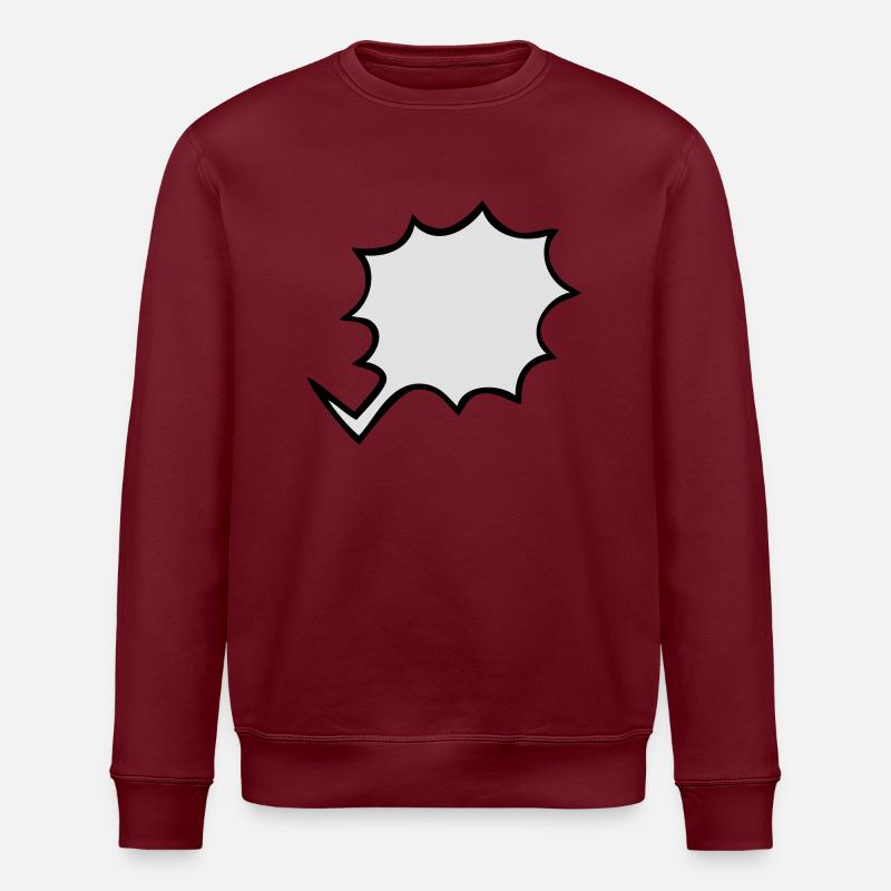 Sprechblase - Stanley/Stella Unisex Bio-Sweatshirt ROLLER - Burgunderrot