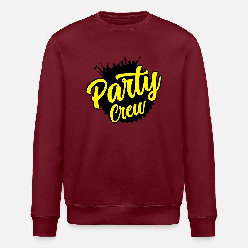party crew - Stanley/Stella Unisex Bio-Sweatshirt ROLLER - Burgunderrot