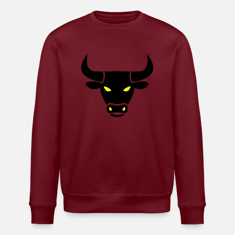 stier_002 - Stanley/Stella Unisex Bio-Sweatshirt ROLLER - Burgunderrot