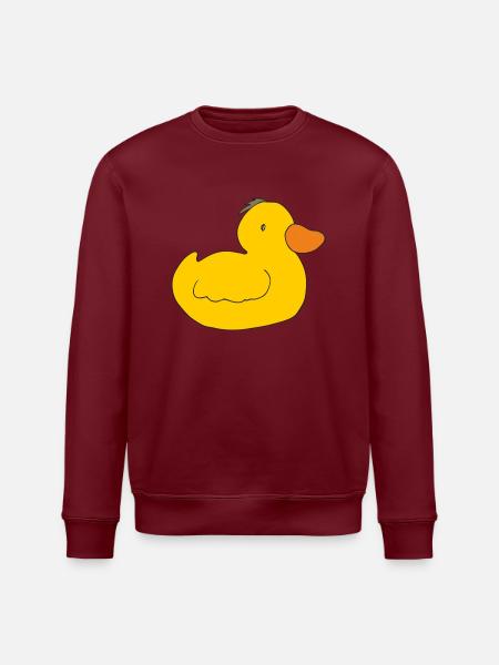 ente entchen - Stanley/Stella Unisex Bio-Sweatshirt ROLLER - Burgunderrot