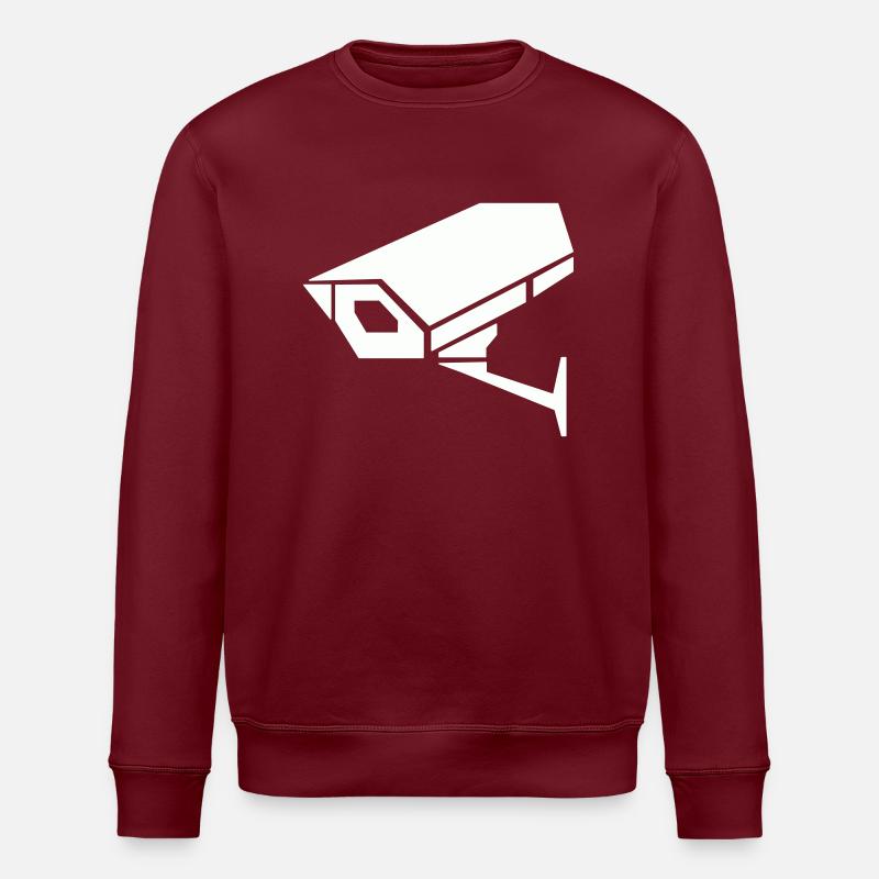 Surveillance camera - Stanley/Stella ROLLER Unisex Organic Sweatshirt - burgundy